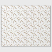 Modernes Küchen-Kochgerät-Muster Geschenkpapier (Flach)