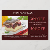 Modernes Kuchengebäck Flyer (Vorne)