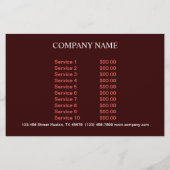 Modernes Kuchengebäck Flyer (Hinten)