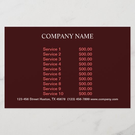 Modernes Kuchengebäck Flyer (Hinten)