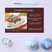 Modernes Kuchengebäck Flyer (Einzeln)