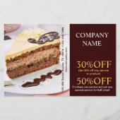 Modernes Kuchengebäck Flyer (Vorne)