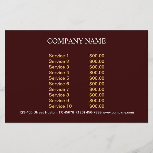 Modernes Kuchengebäck Flyer (Hinten)