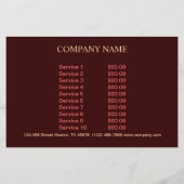 Modernes Kuchengebäck Flyer (Hinten)