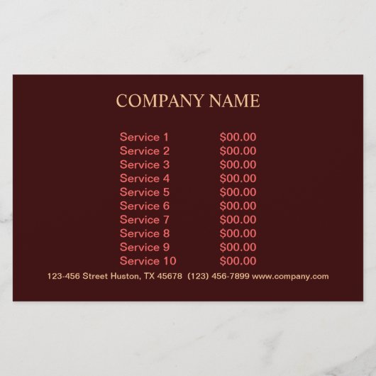 Modernes Kuchengebäck Flyer (Hinten)