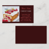 Modernes Kuchengebäck Visitenkarte (Vorne/Hinten)