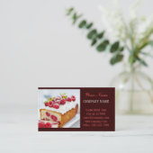 Modernes Kuchengebäck Visitenkarte (Stehend Vorderseite)
