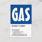 Modernes Kühl-, Gas- und Zulieferunternehmen Visitenkarte (Vorderseite)