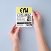 Modernes Kühl, Personal Trainer, Gymnastikwerbung Flyer (Gruppe)