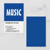 Modernes Kühl- und Musikgeschäft Visitenkarte (Vorne/Hinten)