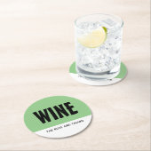 Modernes Kühl-, Wein- und Bar Runder Pappuntersetzer (Vor Ort)