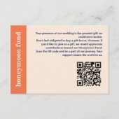 Modernes, kühne Typografie Wedding Honeymoon Fund Begleitkarte (Vorderseite)