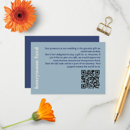 Modernes, kühne Typografie Wedding Honeymoon Fund Begleitkarte