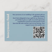 Modernes, kühne Typografie Wedding Honeymoon Fund Begleitkarte (Vorderseite)