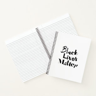 Modernes, kühnes, anderes Design Black Lives Mater Notizblock