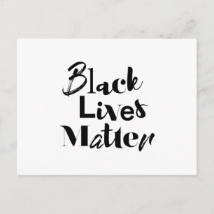 Modernes, kühnes, anderes Design Black Lives Mater Postkarte