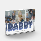 Modernes kühnes Daddy Foto Block (Links)