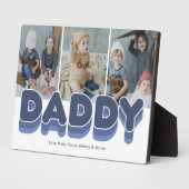 Modernes kühnes Daddy-Foto Fotoplatte (Seite)