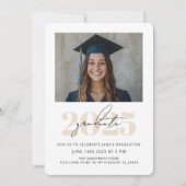 Modernes, kühnes Foto 2025 Einladung (Vorderseite)