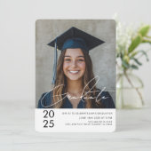 Modernes, kühnes Foto 2025 Einladung (Stehend Vorderseite)