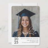 Modernes, kühnes Foto 2025 Einladung (Vorderseite)