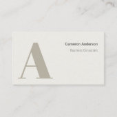 Modernes kühnes Minimal Beruflich Visitenkarte (Vorderseite)