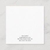 Modernes, kühnes Schmuckstück 3 Gestüt Earring Dis Quadratische Visitenkarte (Rückseite)