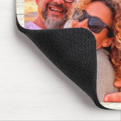 Modernes, kundenspezifisches Monogramm mit 2 Foto Mousepad (Ecke)