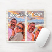 Modernes, kundenspezifisches Monogramm mit 2 Foto Mousepad (Mit Mouse)