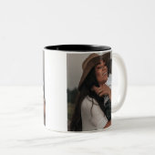 Modernes, kundenspezifisches zweiseitiges Foto Zweifarbige Tasse (VorderseiteRechts)