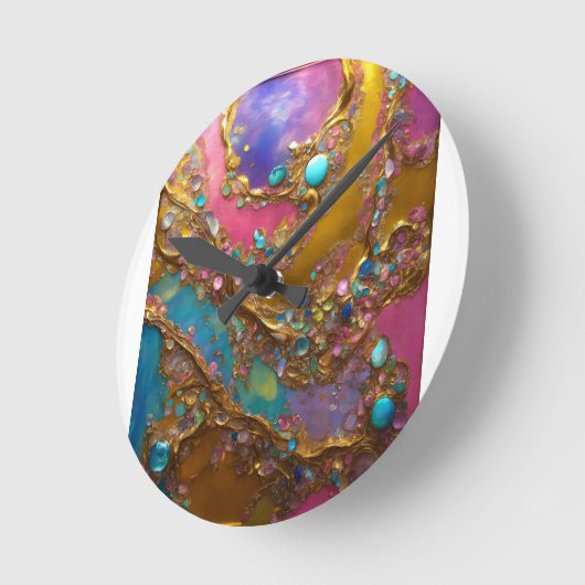 modernes Kunstdesign Runde Wanduhr (Winkel)