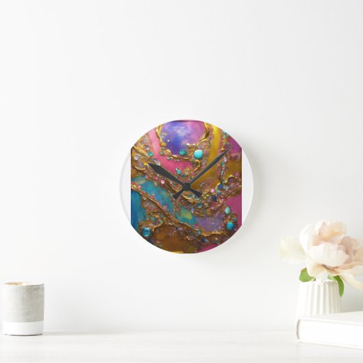 modernes Kunstdesign Runde Wanduhr (Zuhause)