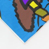 Modernes Kunstgewirr Fleecedecke (Ecke)