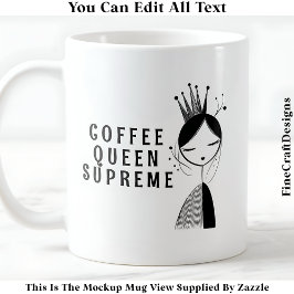 Modernes Kunsthandwerk Königin 034 Kunsthandwerk Kaffeetasse