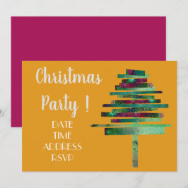 Modernes Kunsthandwerk Weihnachtsbaum Weihnachten  Einladung