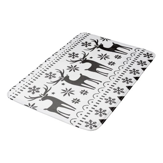 Modernes Kunsthistorisches Rentier Badematte (Schrägansicht)
