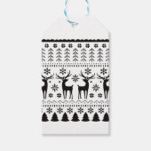 Modernes Kunsthistorisches Rentier Geschenkanhänger (Vorderseite)