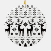 Modernes Kunsthistorisches Rentier Keramik Ornament (Hinten)