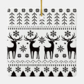 Modernes Kunsthistorisches Rentier Keramikornament (Rückseite)