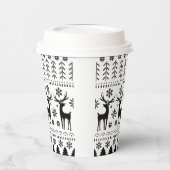 Modernes Kunsthistorisches Rentier Pappbecher (Links)