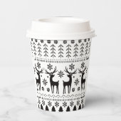 Modernes Kunsthistorisches Rentier Pappbecher (Rückseite)