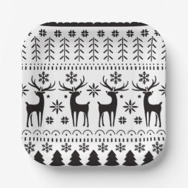 Modernes Kunsthistorisches Rentier Pappteller