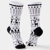 Modernes Kunsthistorisches Rentier Socken (Gewinkelt)