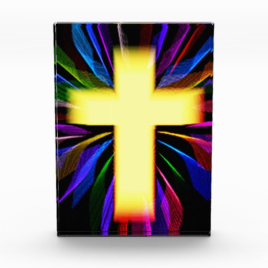 Modernes Kunstkreuz Fotoblock (Vorderseite)