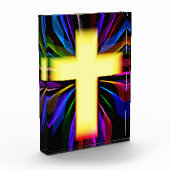 Modernes Kunstkreuz Fotoblock (Links)