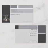 Modernes Künstler-abstraktes Gitter-einfarbige Visitenkarte (Vorne/Hinten)