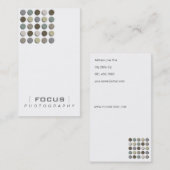 Modernes Künstler-abstraktes Gitter-einfarbige Visitenkarte (Vorne/Hinten)