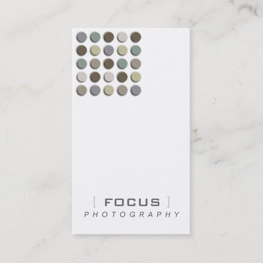 Modernes Künstler-abstraktes Gitter-einfarbige Visitenkarte (Vorderseite)