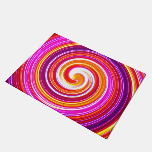 Modernes Künstlerisch Fußmatte (Schrägansicht)