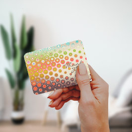 Modernes, künstlerisches Design mit Blumenmotiven Mitteilungskarte